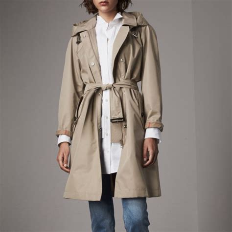 burberry kibworth hooded rain car coat neiman|Designer Coats for Women .